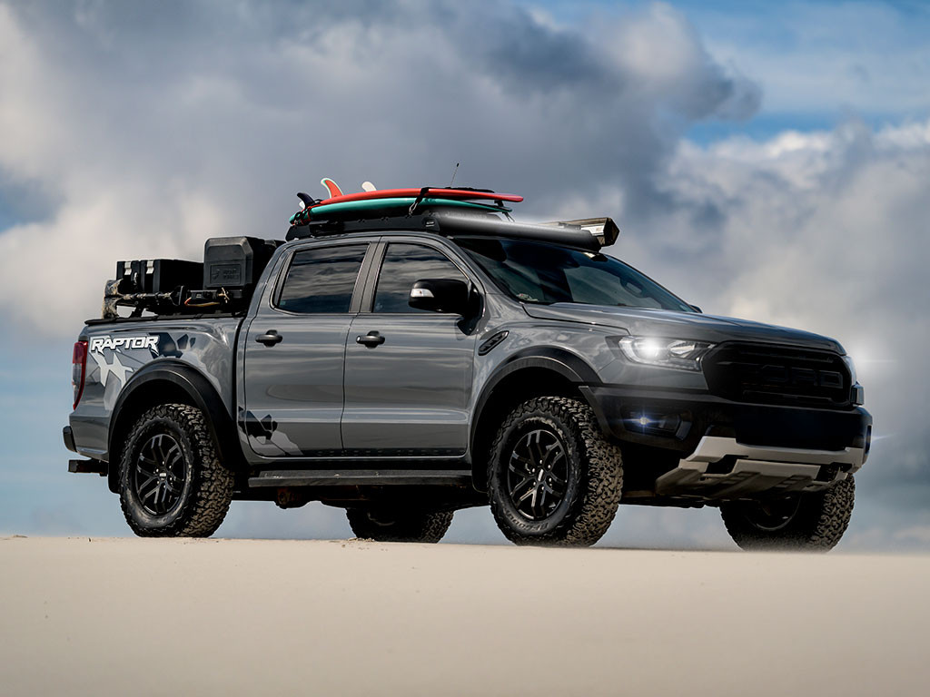 Ford Ranger T6 / Wildtrak / Raptor (2012-2022) Slimsport Roof Rack Kit / Lightbar valmis - Front Runner 5