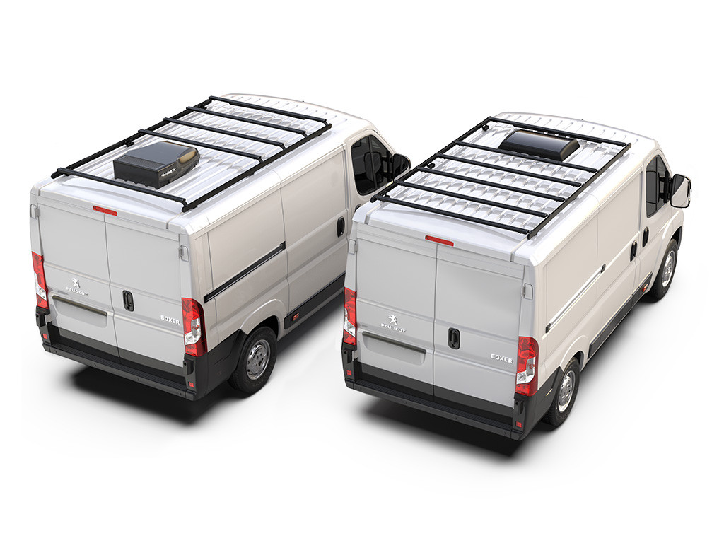 Peugeot Boxer (L1H1/118in WB/Low Roof) (2014-nykyinen) Slimpro pakettiautoteline - valmistajalta Front Runner 2
