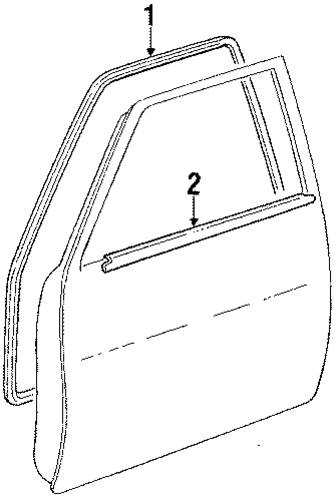 Oven ikkunan tiiviste, Toyota 4 Runner 1