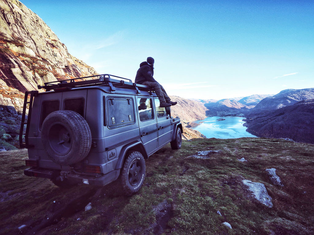 Mercedes Gelandewagen G Class (1979-2017) Slimline II -kattotelinesarja / Tall - Front Runner 5