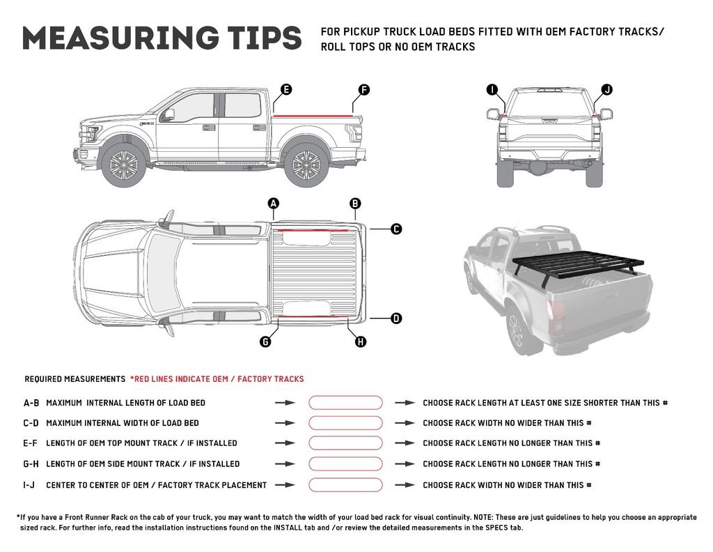 Pickup Truck Slimline II -tavaratelinesarja / 1165 (L) x 1358 (P) - Front Runner 7