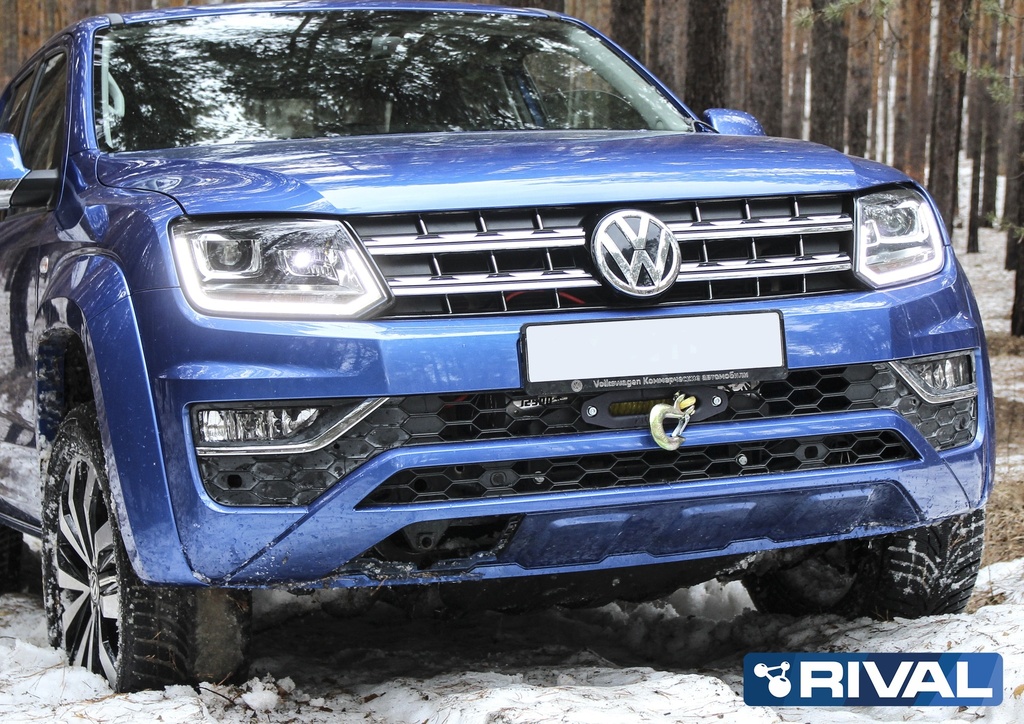 Rival Hidden Winch Mount To VW Amarok 1