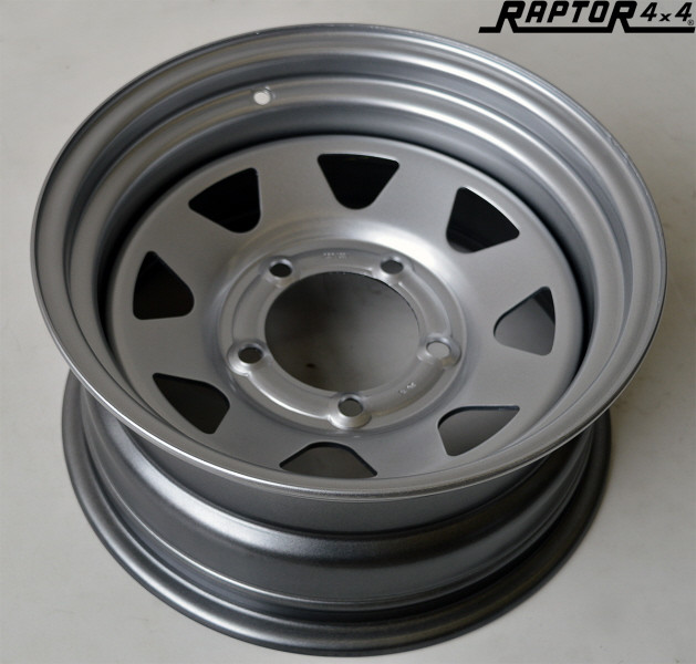RAPTOR 4X4 WHEEL 7X15 ET-12 SUZUKI SILVER