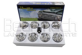 KIT OF 8 LED LIGHT WHITE LENSES