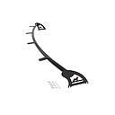 ROOF LIGHT BAR - SATIN BLACK - CURVED TUBULAR STEEL - D1/D2
