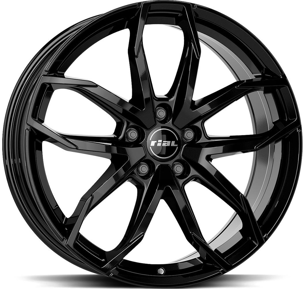 RIAL LUCCA DIAM BLACK 7.5x17 5/100 ET45 CB57.1