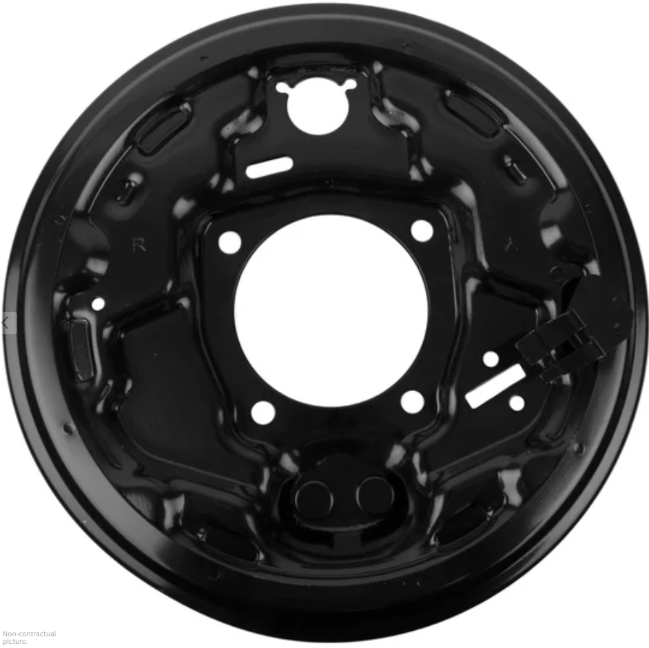 Brake backing plate rear right side