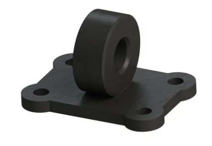 Vertical shackle bracket for FAB bumper