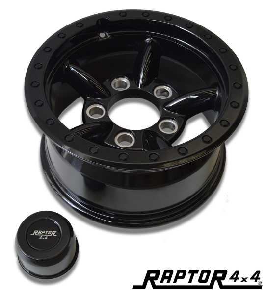 RAPTOR 4X4 5 PIPES ALLOY WHEELS 8X16 BLACK OR STYLE