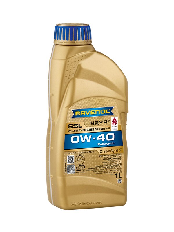 Ravenol SSL SAE 0W40, Full Synthetic Motor Oil, 1 l