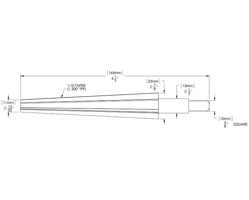 TAPER REAMER 1:10
