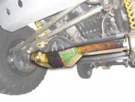 FRONT AXLE PROTECTION FOR TOYOTA LJ 70 ROUND LAMP