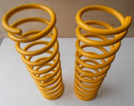 PAIR OF FRONT SPRINGS +5 CM YELLOW
