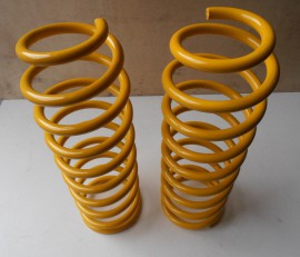PAIR OF REAR SPRINGS +5 CM YELLOW FOR TOYOTA LJ ROUND LAMP