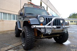 FRONT TUBULAR WINCH BUMPER FOR JK WITH A-BAR