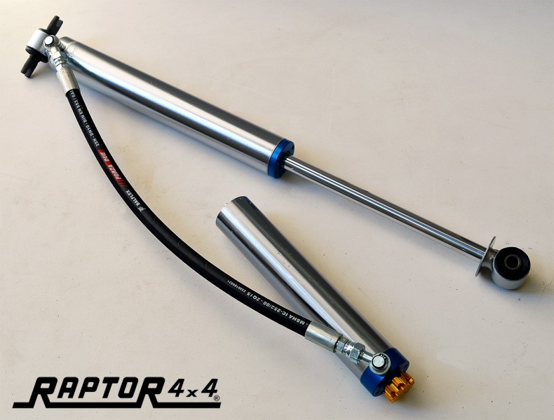 Raptor dämpare, justerbar och behållare