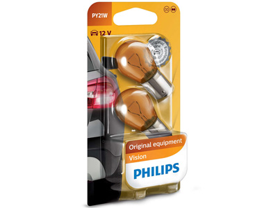 BULP PAIR 12V/21W YELLOW