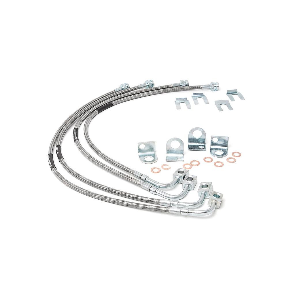 Jeep rostfrittstål broms Linje 4-6" lift (07-18 JK)