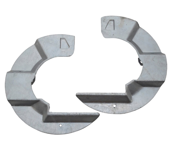 GALVANIZED MUDSHIELDS - PAIR