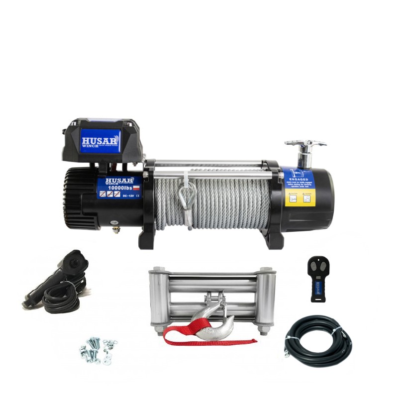 Husar Winch, 10000 lbs, Cable, 12 V