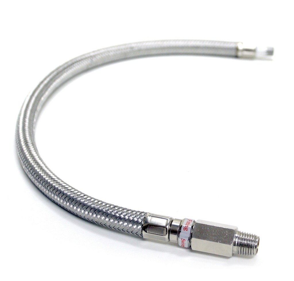 24" by 3/8" S.S. Leader Hose