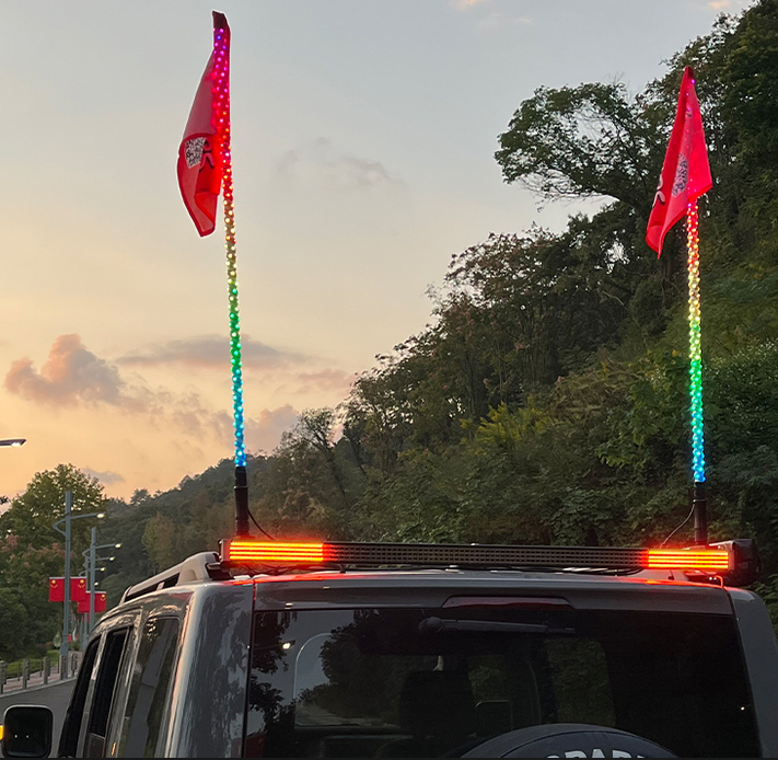 LED Whip ljusset 2st 4FT