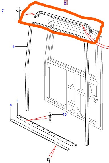 Seal mounting strip