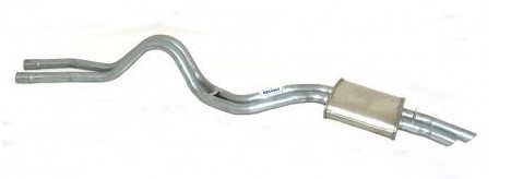 EXHAUST - TWIN TAILPIPE RRC V8 up to 83