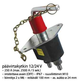 Main Power Switch, 250 A