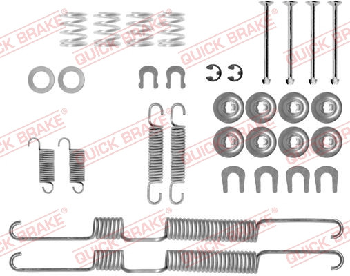 Rear brake shoe install kit