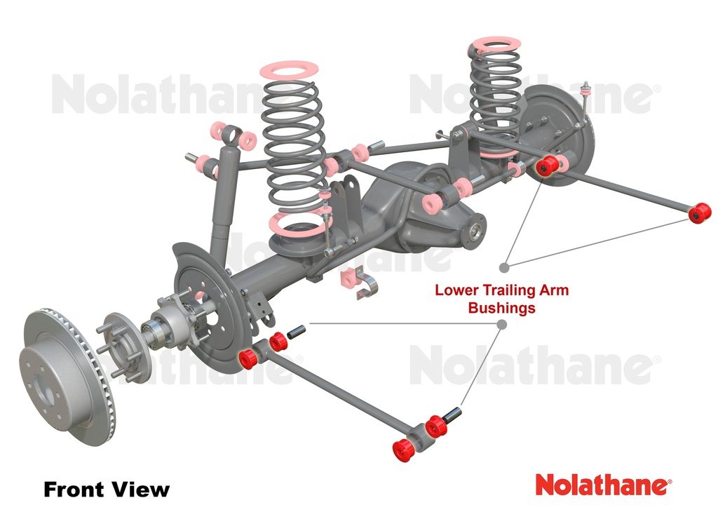 Nolethane bak bärarms bussningar J80