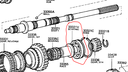 BEARING (FOR OUTPUT SHAFT CENTER)