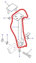TUBE REAR SEAT SUPPORT TO FRAME LH 90 110