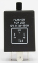Blinkrelé för LEDs, 12 V/0,1-150 W