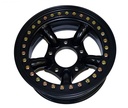 BEADLOCK WHEEL 5 PIPES 7X16 OFFSET -25 BLACK