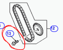 Oil pump sprocket BOLT TD5