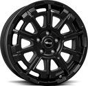 BROCK B45 SATIN BLACK MATT 7x17 5/118 ET62 CB71.1
